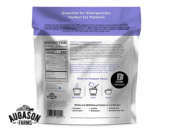 Augason Farms: Creamy Chicken-Flavored Rice